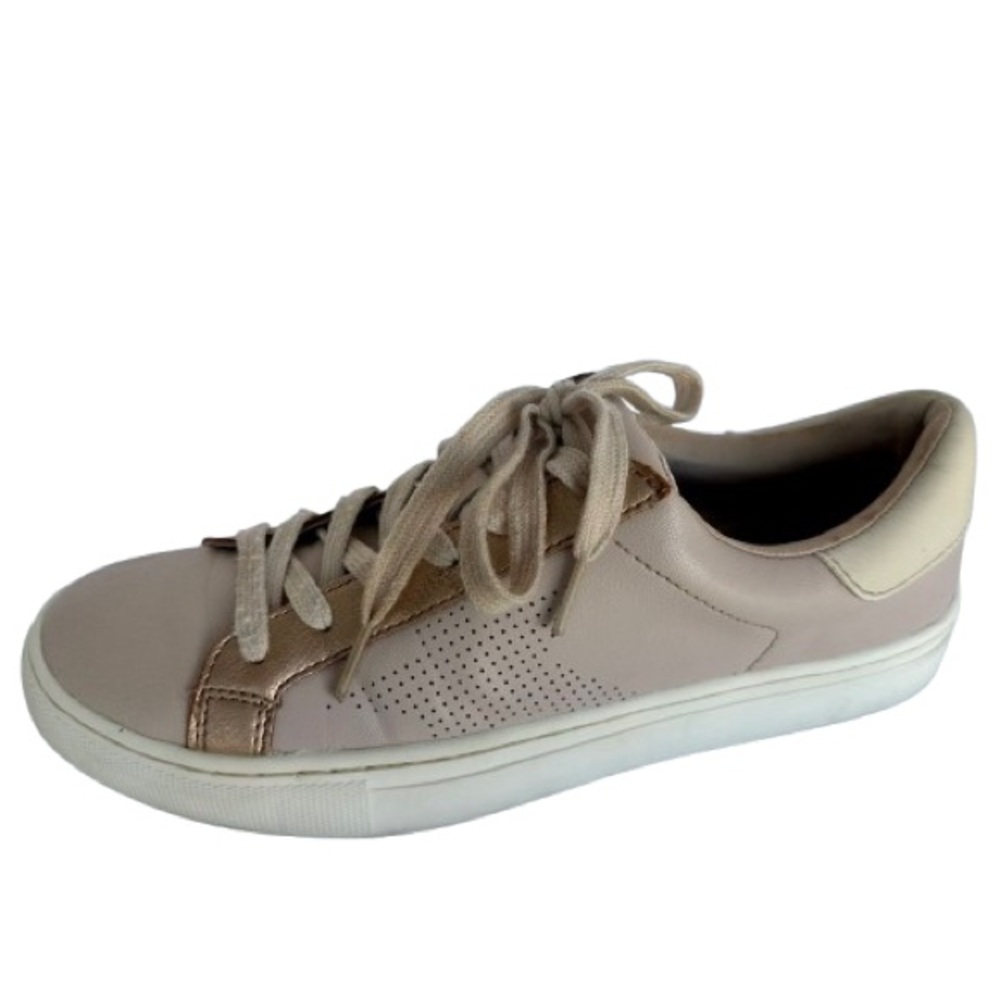 Target Universal Thread Womens Blush Pink Gold Accent Sneakers Size 8.5 Low Top